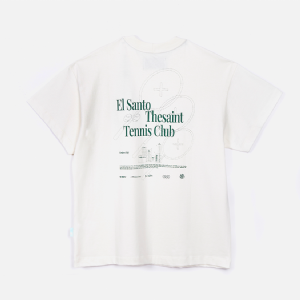 Camiseta QUADRADA thesaint TENNIS CLUB  OFFWHITE